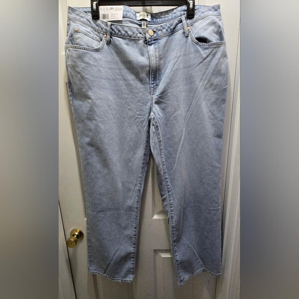 Seven7 Light Blue Denim Jeans, 18W